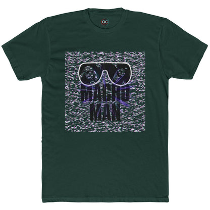 Macho Man Randy Savage Tribute Tee – Retro Glasses Design with TV Fuzz Background