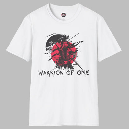 Warrior of One Samurai T-Shirt - Japanese Ink Splatter Art Tee
