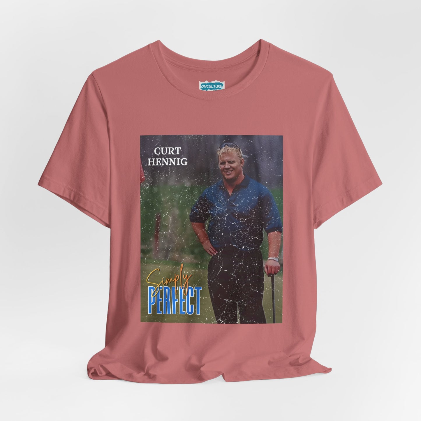 “Simply Perfect” – Vintage Style Mr. Perfect 90s Golf Vignette Tribute Tee