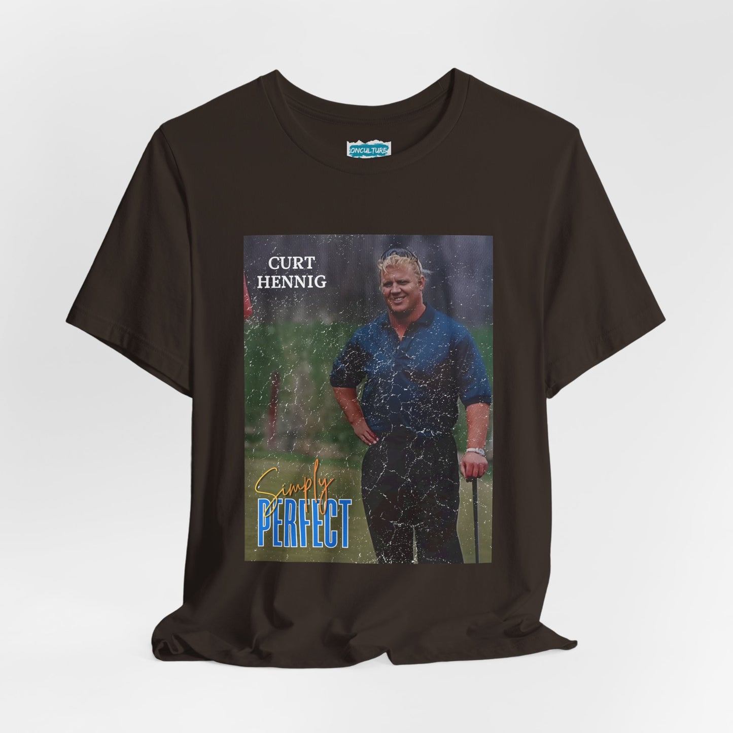 “Simply Perfect” – Vintage Style Mr. Perfect 90s Golf Vignette Tribute Tee