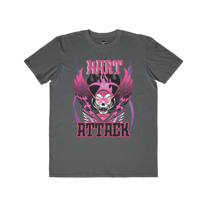 Bret Hart "Hart Attack" T-Shirt – Pink & Black Winged Skull Design WWE Retro Wrestling Tee