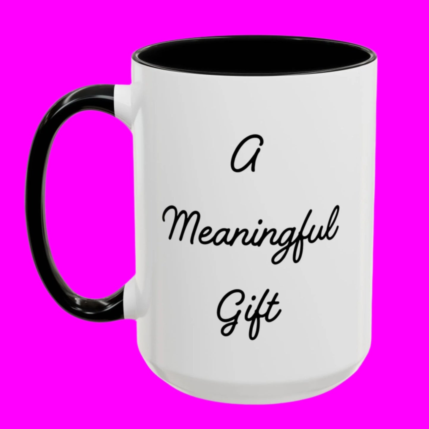 A Meaningful Gift Mug, For Those That Care, But Not That Much - In White