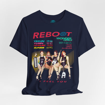 Girls of Wonder “Reboot” Comeback Tee | Legendary Retro KPop Girl Group Tribute T-Shirt