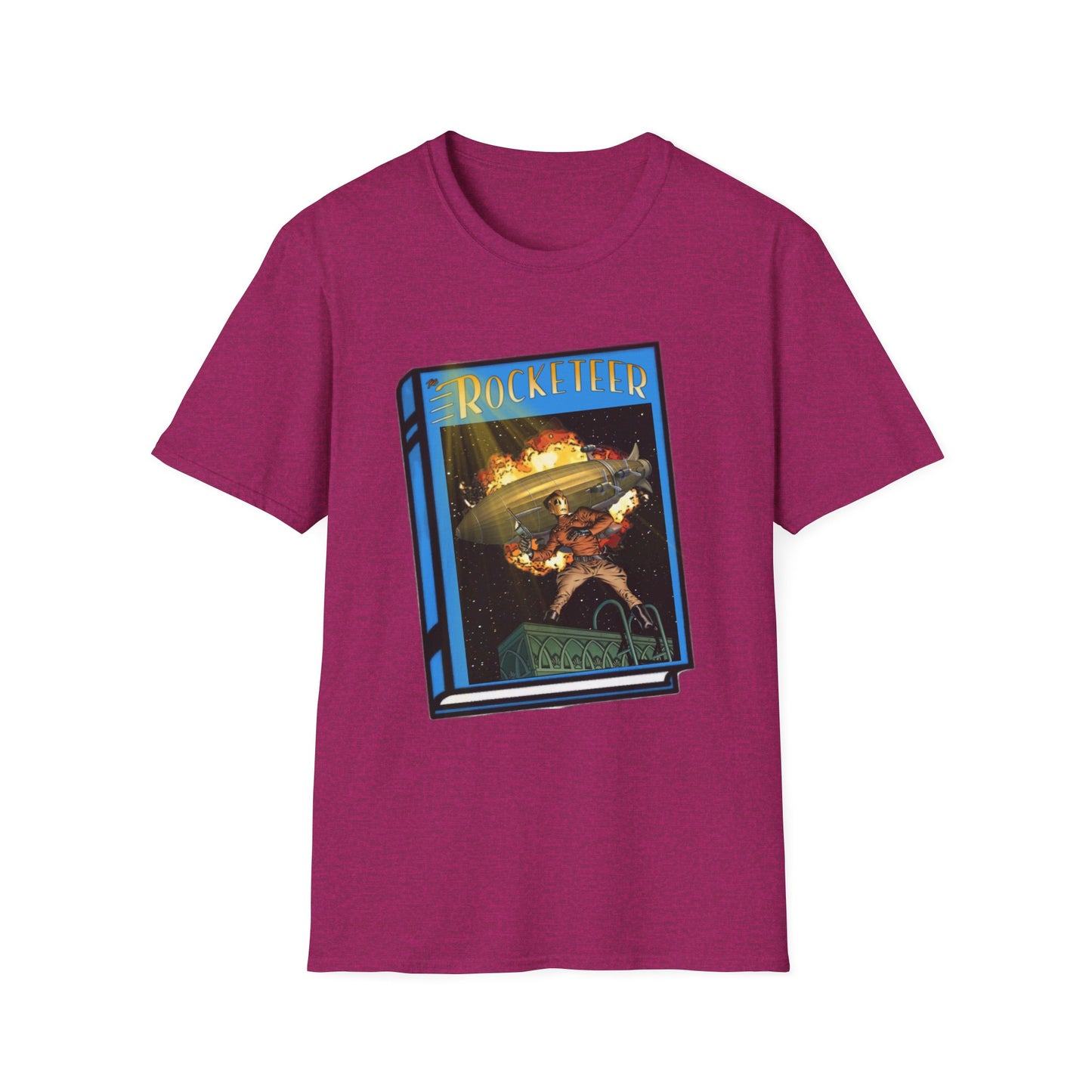 Pulp Rocket Man Tribute Tee | Vintage Book Cover Blast-Off T-Shirt