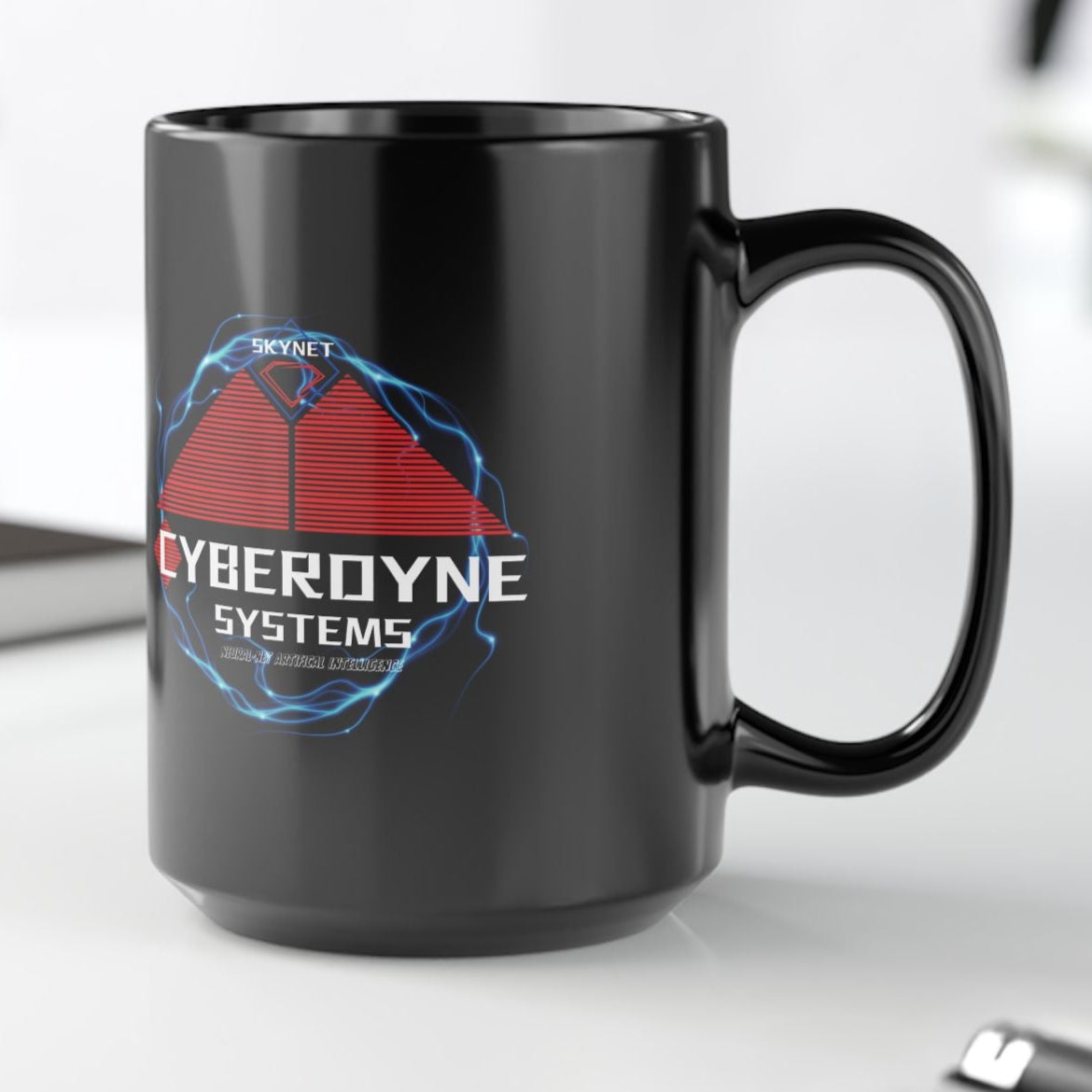 Cyberdyne Systems Logo - Terminator Skynet Mug, Sci-Fi Movie Design