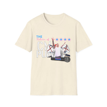 Return of CM Punk T-Shirt – Comeback Tribute Tee | Chicago Stars + Explosive Mic Design