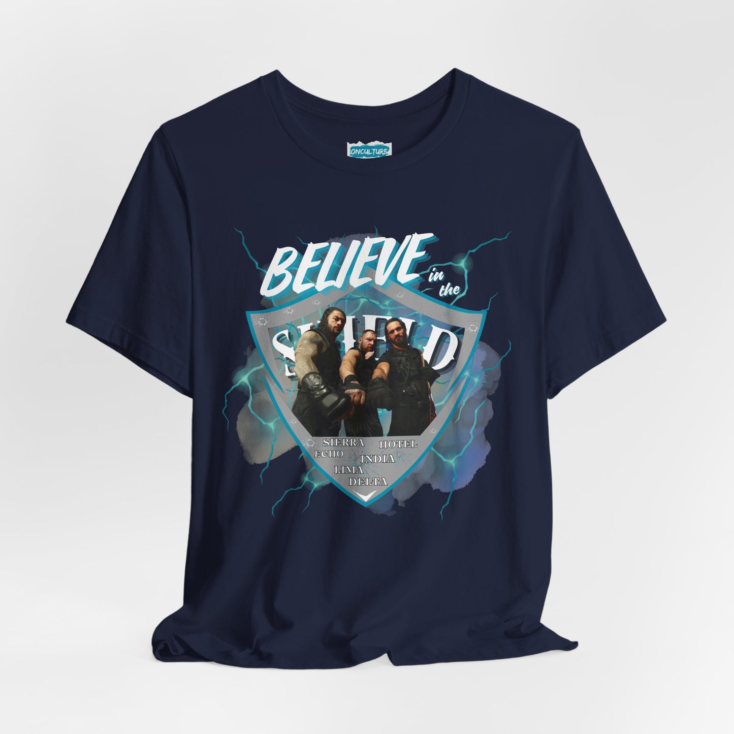 Believe in The SHIELD Tee – Reigns, Ambrose & Rollins Tribute Shirt