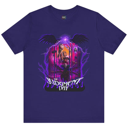 Judgment Day Fantasy Collage Tee – Wrestling Faction in Mythic Form | Rhea Ripley, Finn Bálor, Dominik Mysterio & More