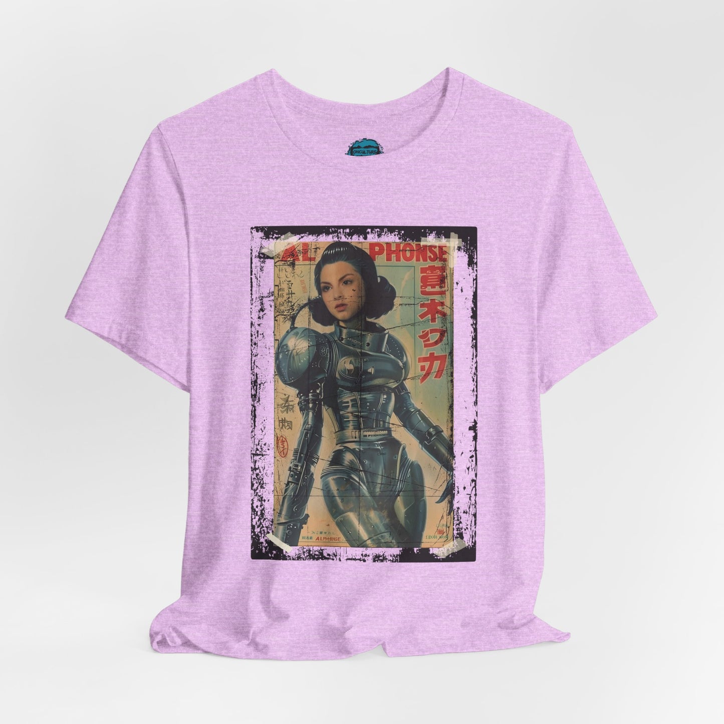 Asian Cyberpunk Poster Tee | Japanese Streetwear Anime Sci-Fi T-Shirt