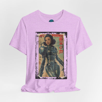 Asian Cyberpunk Poster Tee | Japanese Streetwear Anime Sci-Fi T-Shirt