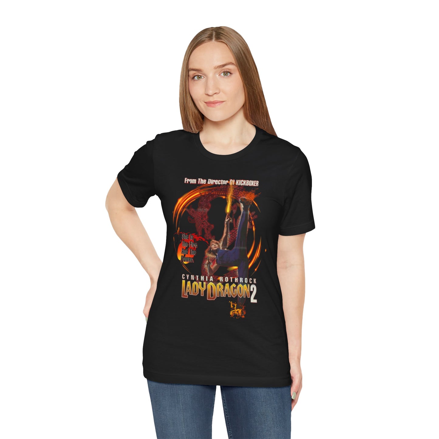 Lady Dragon 2 Tee – Cynthia Rothrock 80s and 90s Action Tribute Shirt