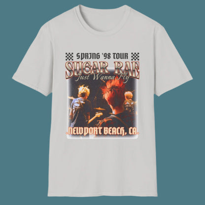 Sugar Rae: Spring '98 Tour T-Shirt – Funny Sugar Ray Band Parody Tee | 90s Concert Spoof Design