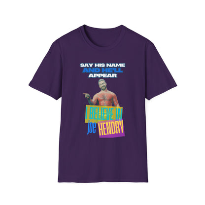 Homage to THE Joe Hendry, Pro Wrestling T-Shirt - Because The One Thing missing from Pro Wrestling is Pop Music!