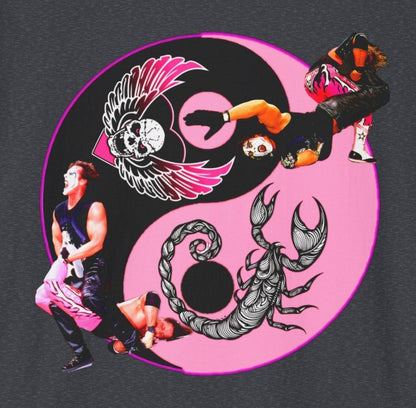 Sharpshooter vs Scorpion Deathlock TShirt - Bret Hart vs Sting