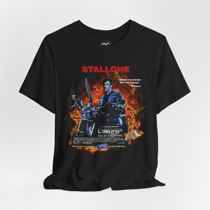 Stallone as The Terminator Tee – “Cyborg 2: Day of Judgement” Spoof Shirt