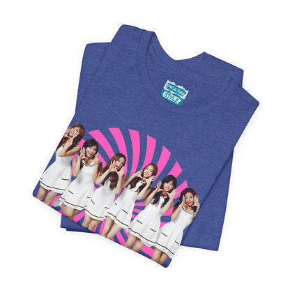 Retro 60s KPop Fan Tee – Vintage A PINK Bubble Letter Tribute T-Shirt