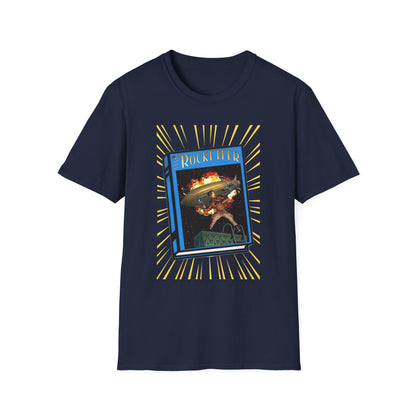 The Rocketeer Tribute Tee – Vintage Book Cover Blast-Off Edition