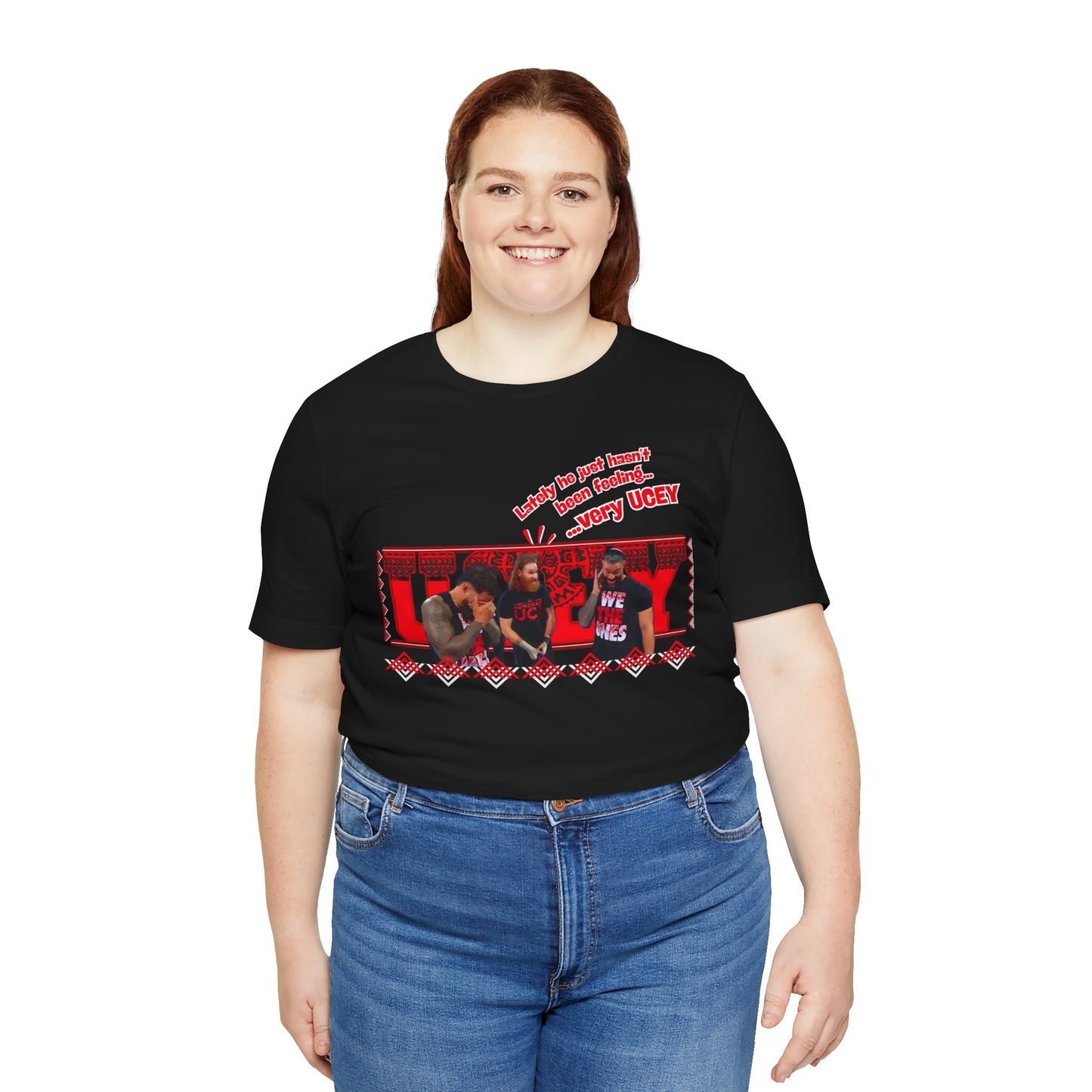 “Very Ucey” Bloodline Tee – Sami Zayn Comedy Classic Edition