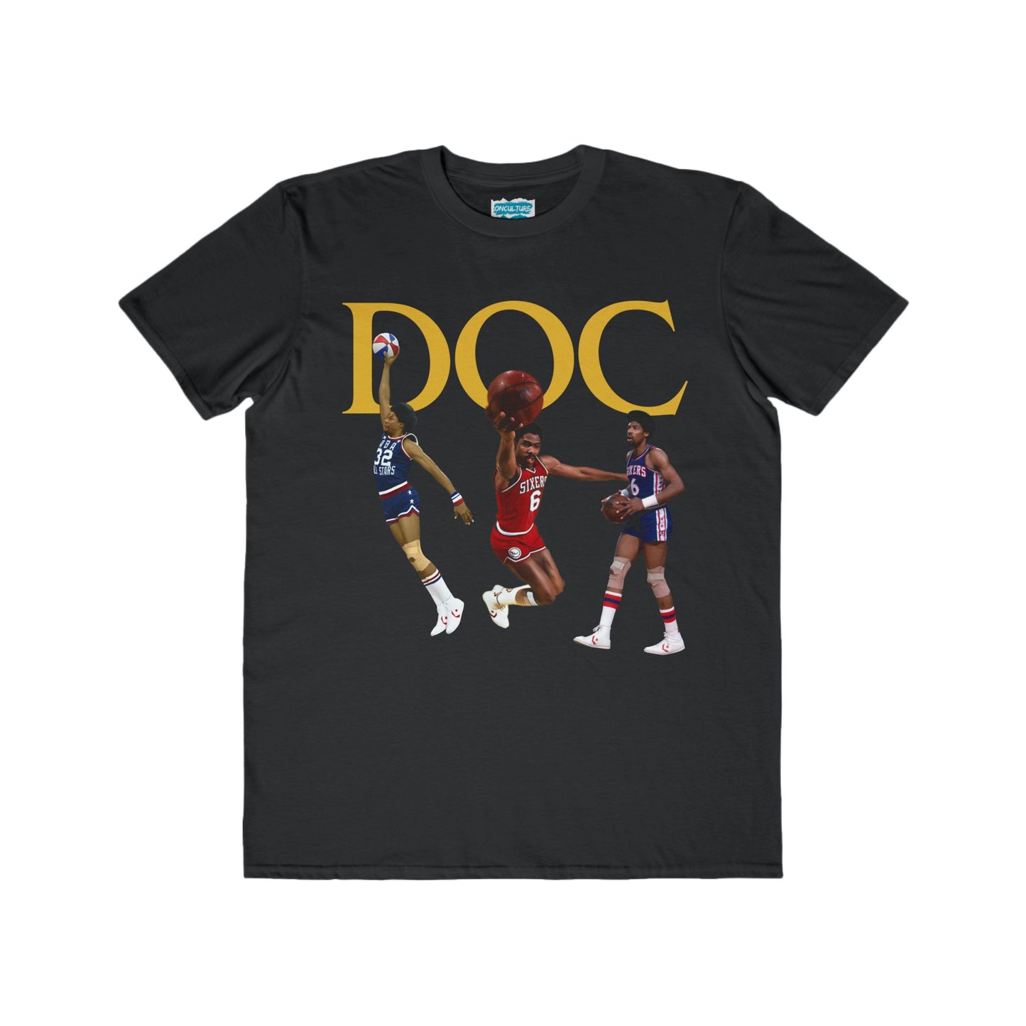 'DOC' Tee | Julius Erving, Dr. J Basketball Tribute T-Shirt | Retro Nostalgia Shirt for Fans
