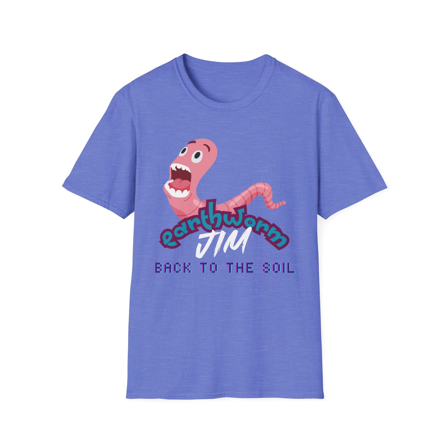 Earthworm Jim Inspired T-Shirt - "Back to the Soil" Funny Video Game Design for Gamers & Fans