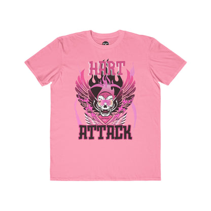 Bret Hart "Hart Attack" T-Shirt – Pink & Black Winged Skull Design WWE Retro Wrestling Tee