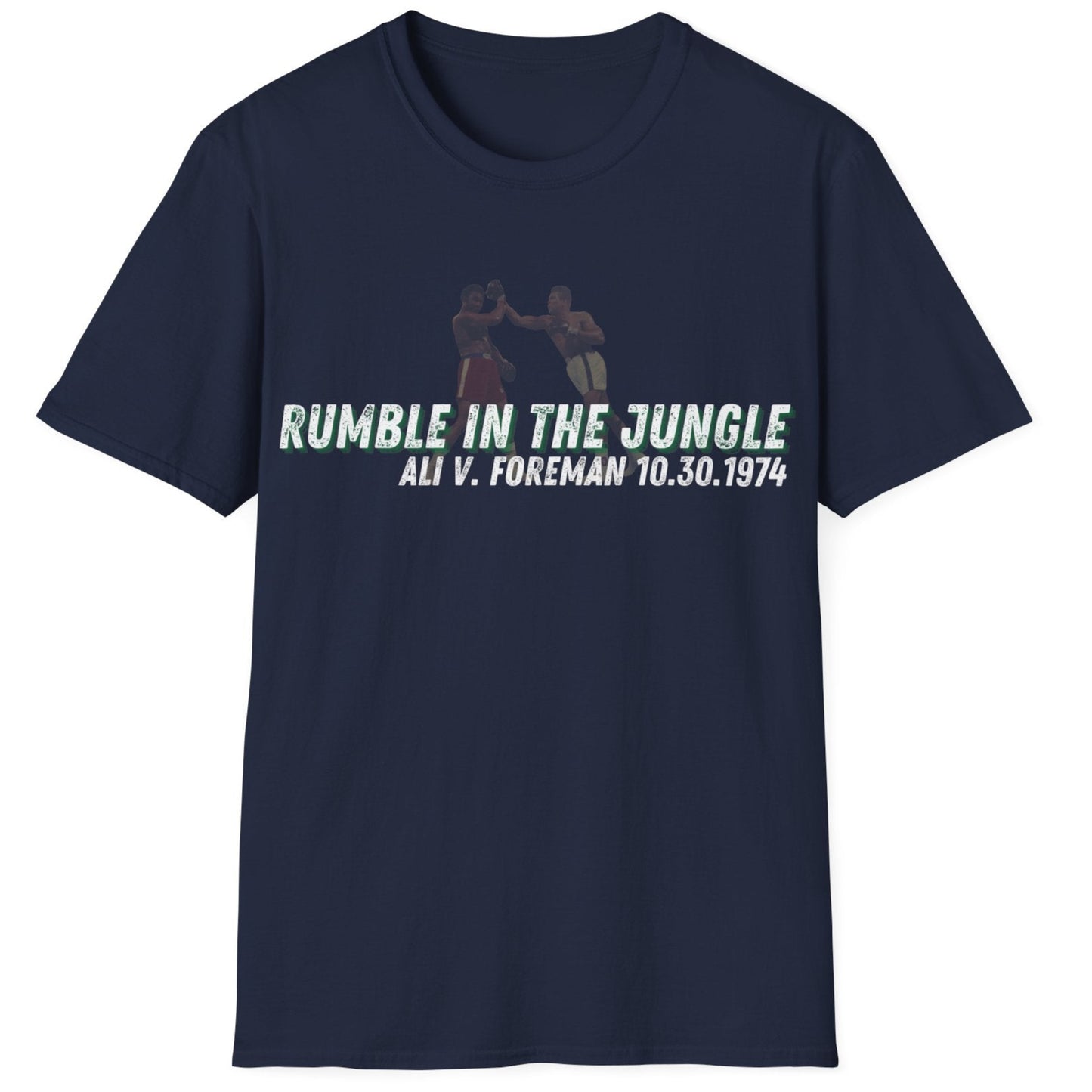 Ali vs Foreman "Rumble in the Jungle" Homage Boxing T-Shirt