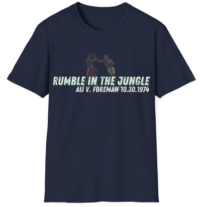Ali vs Foreman "Rumble in the Jungle" Homage Boxing T-Shirt