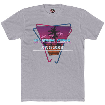 John Cena Meme T-Shirt - Retro 80s 'And His Name Is' Design | An IWC Inspired Funny Wrestling Tee