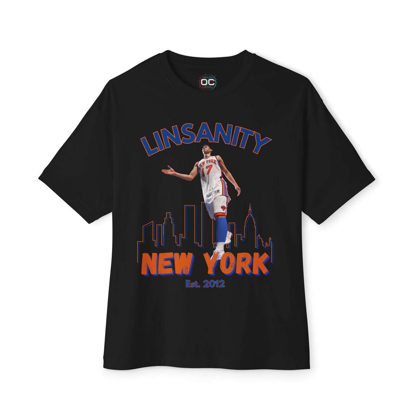 Premium Oversized Boxy Linsanity Tee - New York Knicks Tribute Tee by OnCulture