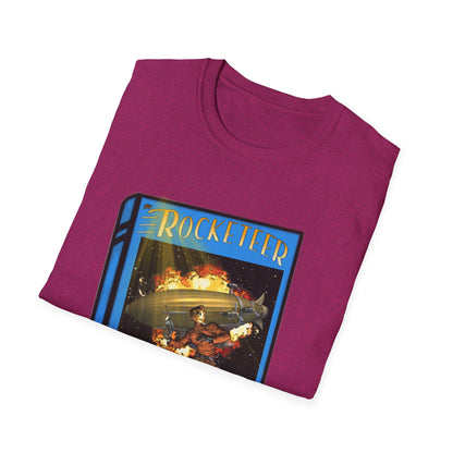 Pulp Rocket Man Tribute Tee | Vintage Book Cover Blast-Off T-Shirt