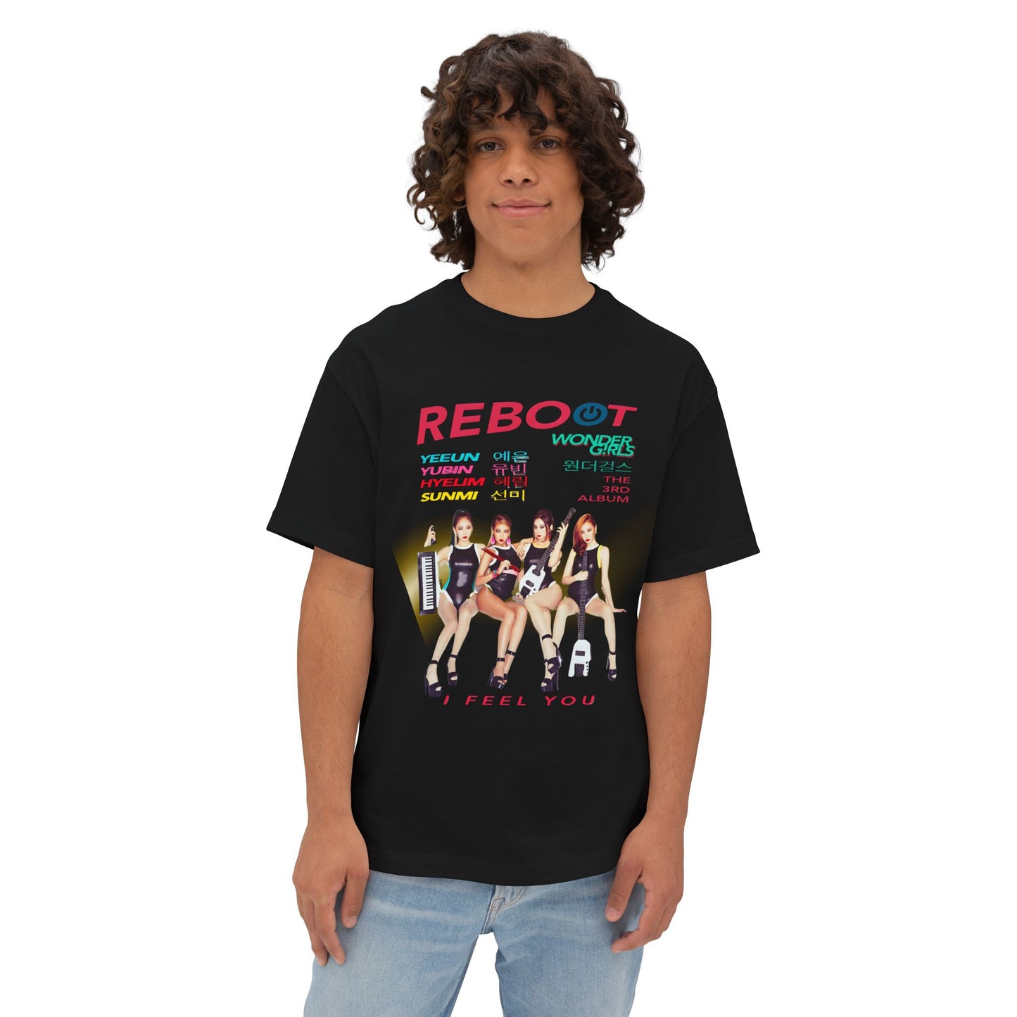 The Girls of Wonder 'Reboot' Oversized Boxy Comeback Tee | Legendary KPop Girl Group T‑Shirt