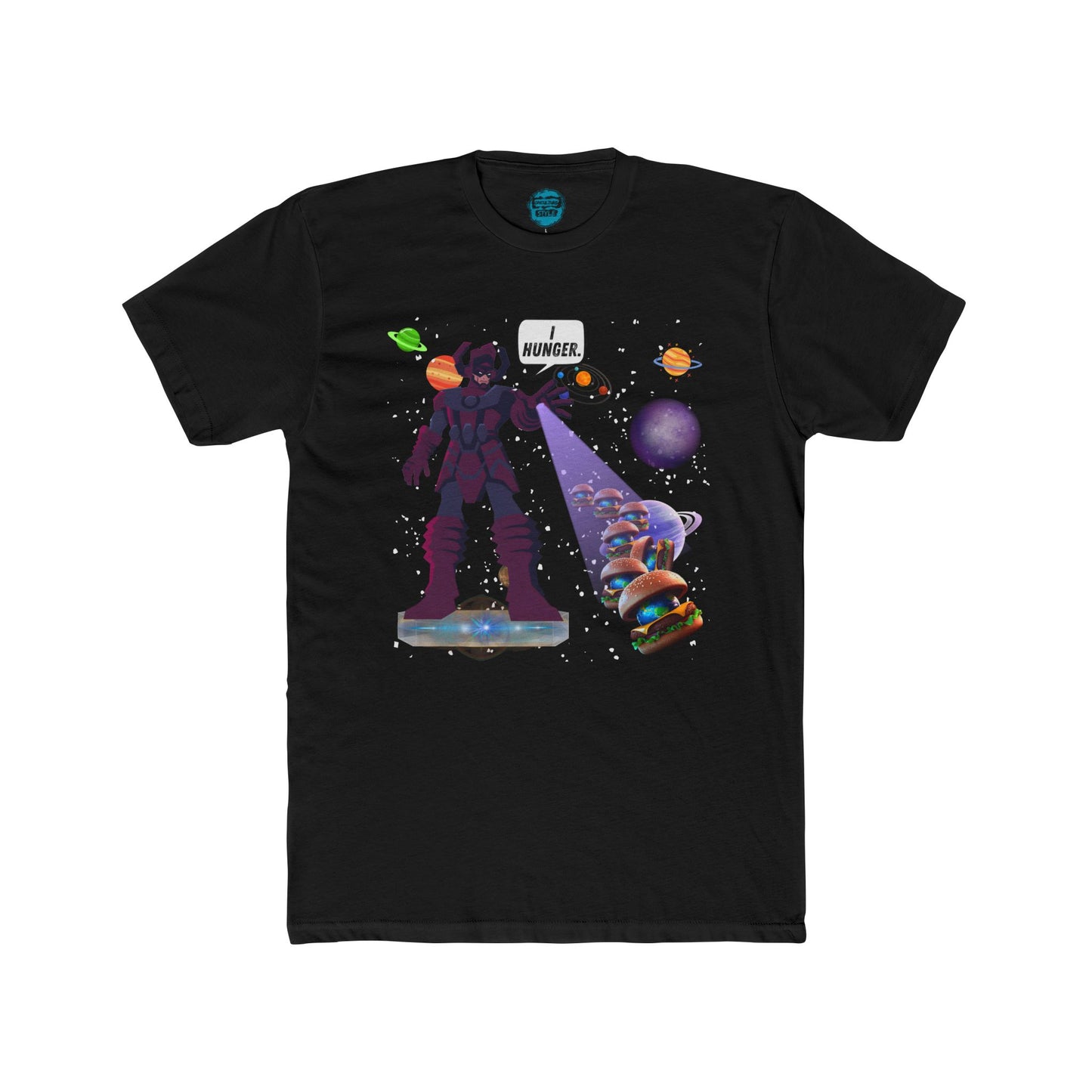 “I HUNGER” Cosmic Tee – Galactic Space Titan Parody T-Shirt