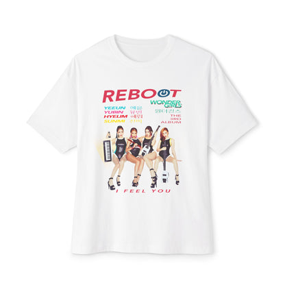 The Girls of Wonder 'Reboot' Oversized Boxy Comeback Tee | Legendary KPop Girl Group T‑Shirt