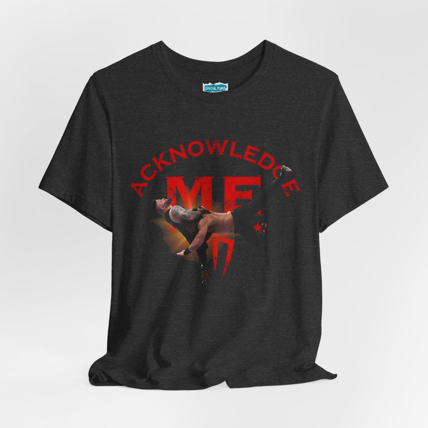 Acknowledge Me Pro Wrestling Fan Tee - Tribal Spear T-Shirt