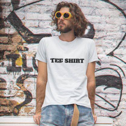 "TEE SHIRT" Funny Minimalist T-Shirt – Ironic Tee for The Sarcastic and Those That Like to State the Obvious