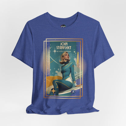 Space Fleet Recruitment Poster Tee | Tetro Trek Nerds T-Shirt