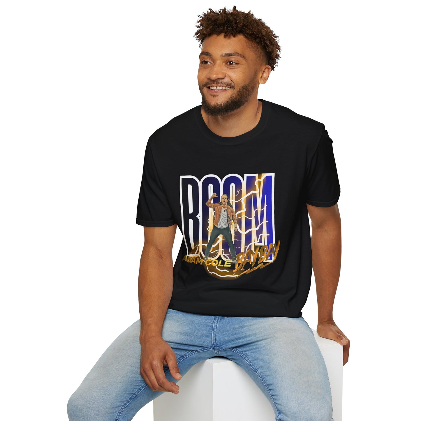 Adam Cole “BOOM” Tribute T-Shirt – Bay Bay Edition - AEW Wrestling Tee, Pro Wrestling Merch