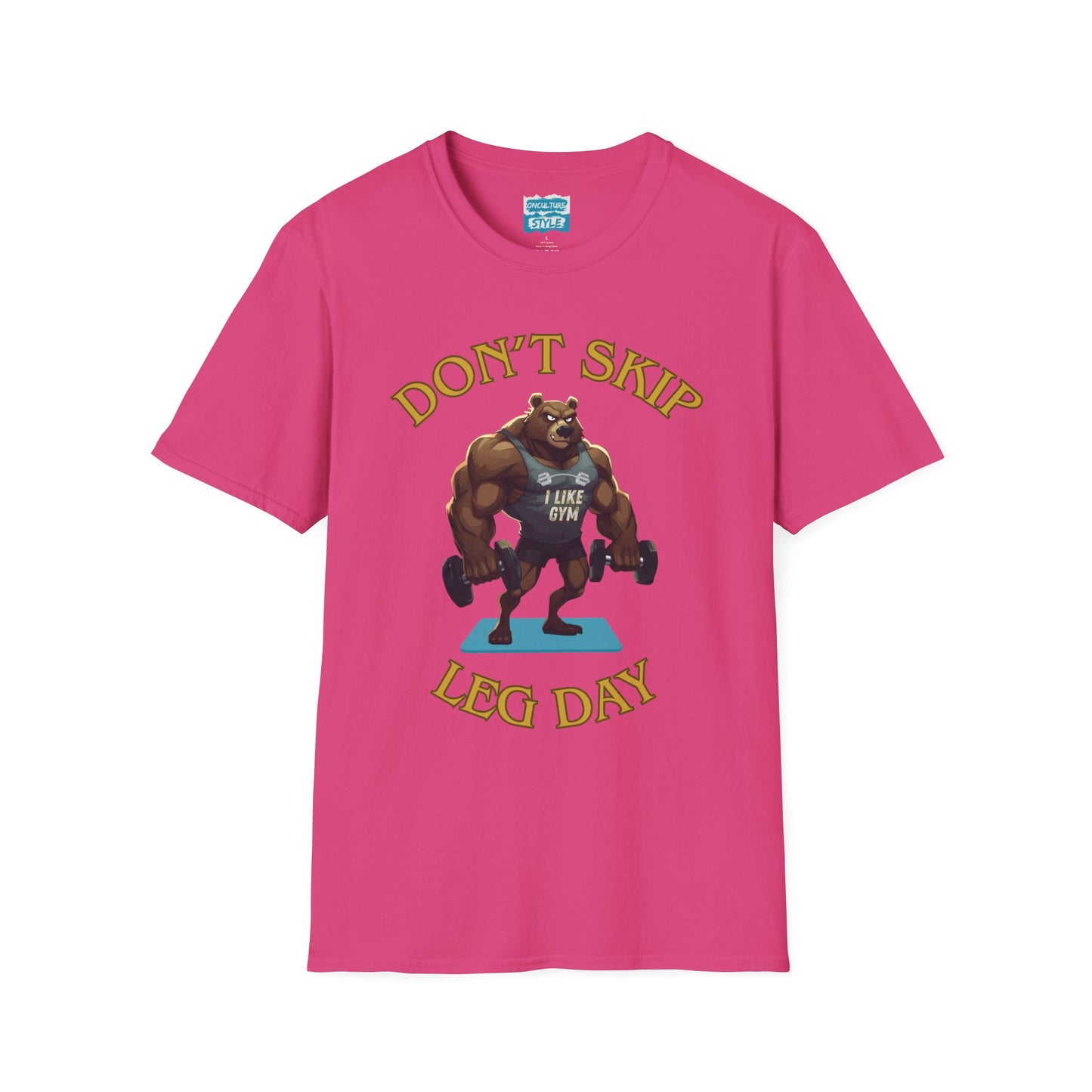 Don’t Skip Leg Day Tee | Funny Gym Bear Workout T-Shirt
