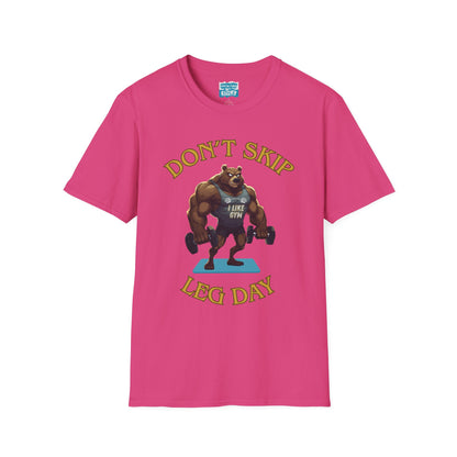 Don’t Skip Leg Day Tee | Funny Gym Bear Workout T-Shirt