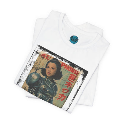 Asian Cyberpunk Poster Tee | Japanese Streetwear Anime Sci-Fi T-Shirt
