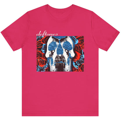 Deftones Self-Titled Tribute T-Shirt – Skull & Roses Floating in Water | Alt-Metal Fan Tee