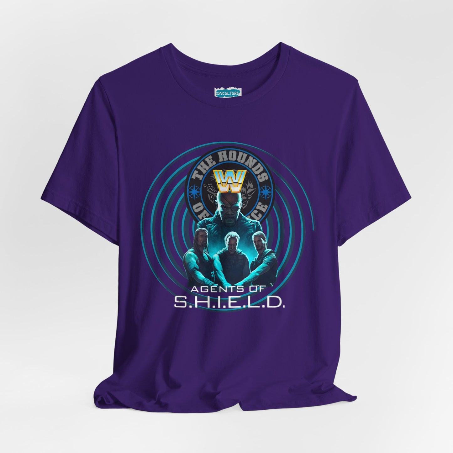 Agents of SHIELD Tee – WWE x Marvel Wrestling Mash-Up Shirt