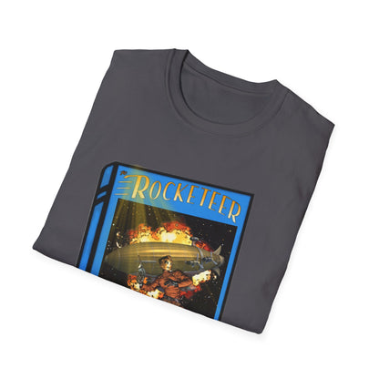 Pulp Rocket Man Tribute Tee | Vintage Book Cover Blast-Off T-Shirt