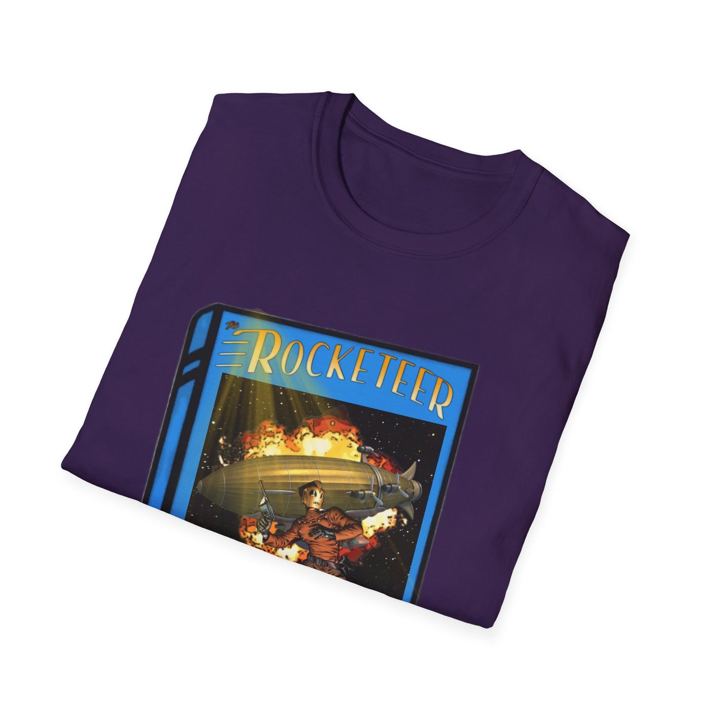 Pulp Rocket Man Tribute Tee | Vintage Book Cover Blast-Off T-Shirt