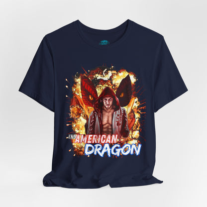 Pro Wrestling Tee, Bryan Danielson “The American Dragon” T-Shirt – Fire & Fury Edition