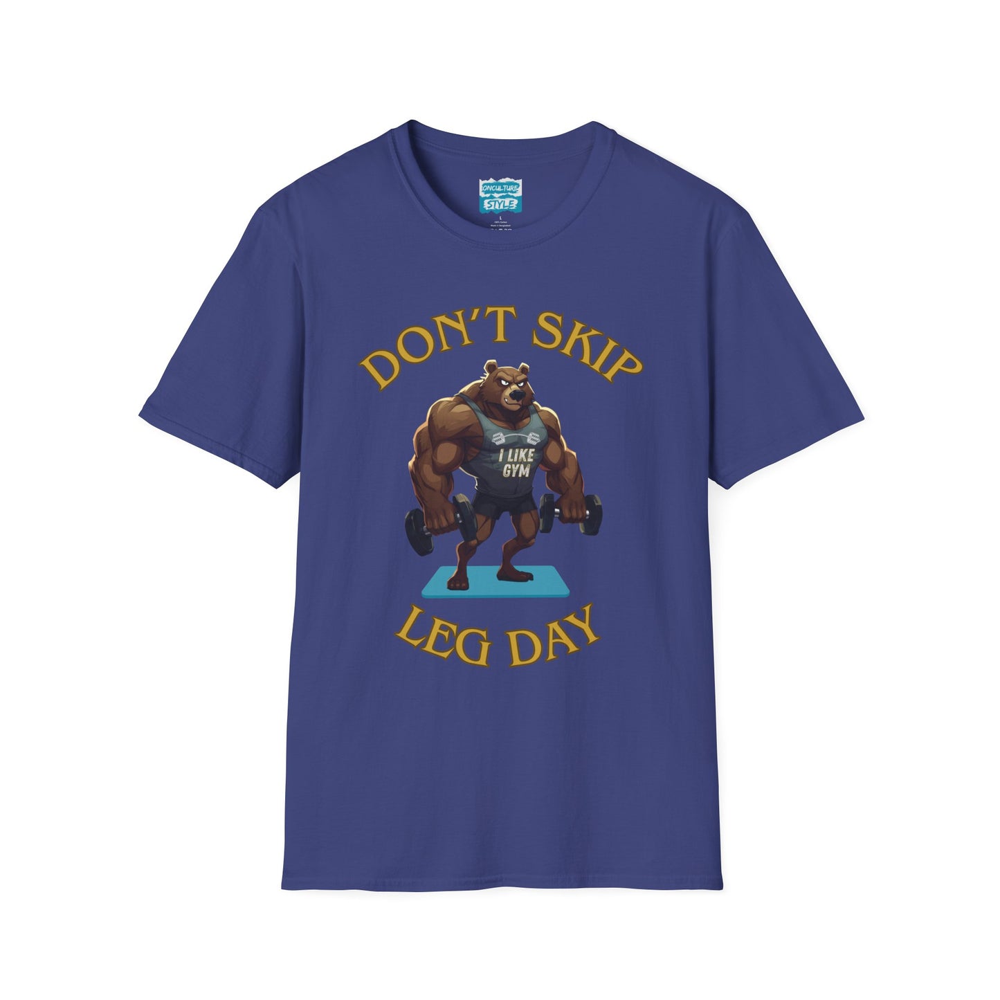 Don’t Skip Leg Day Tee | Funny Gym Bear Workout T-Shirt