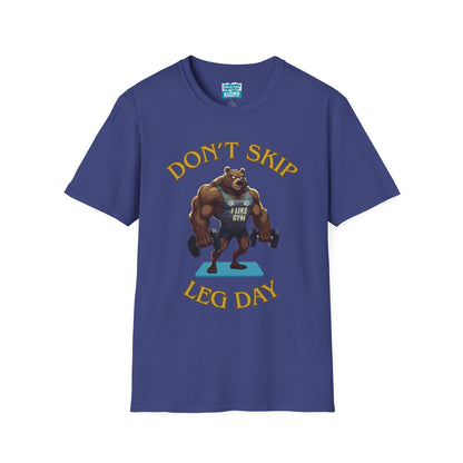 Don’t Skip Leg Day Tee | Funny Gym Bear Workout T-Shirt