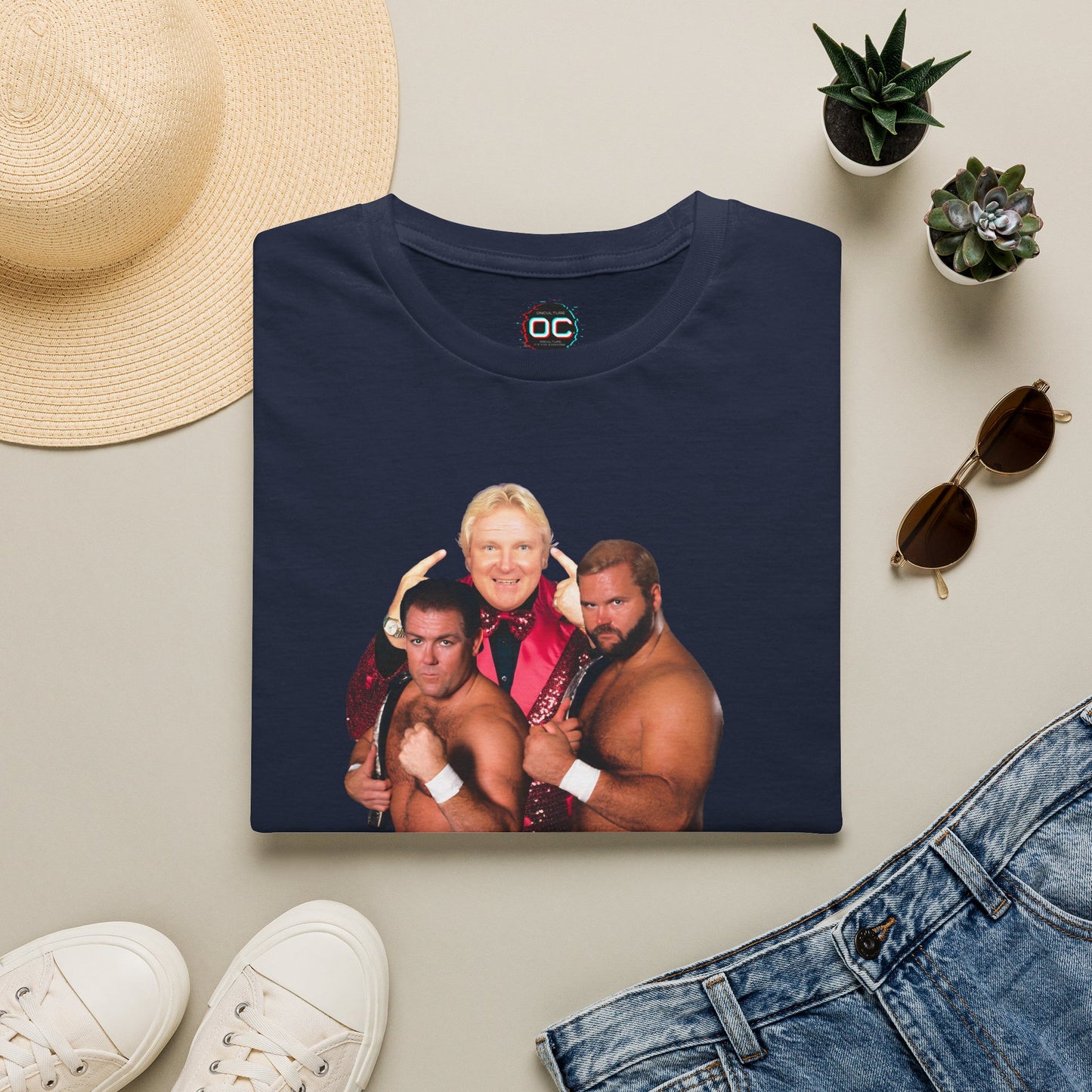 Old School Brain Busters Tee - Arn, Tully, & Bobby Wrestling Shirt by OnCulture