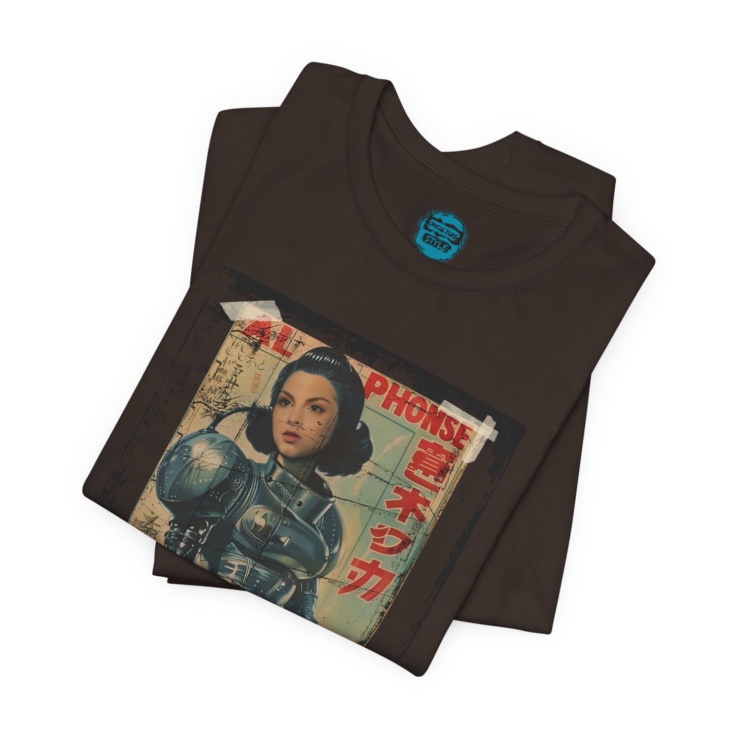 Asian Cyberpunk Poster Tee | Japanese Streetwear Anime Sci-Fi T-Shirt