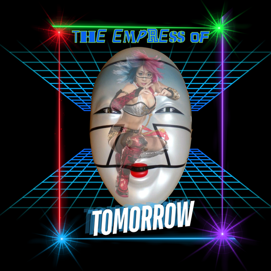 Asuka 'Empress of Tomorrow' T-Shirt - Wrestling Legend Retro Laser Grid Design | Kana Japan Inspired Tee